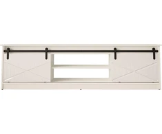 Laikiklis Cama Meble TV Spintelė - Granero 200x56,7x35 Balta/Blizgi Balta