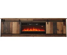 Laikiklis Cama Meble Židinys Su Spintele - Granero 200x56,7x35 Senos Medienos