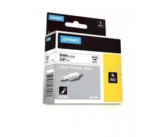 DYMO 18053 RHINO Termo vamzdelis 9mm x 1,5m (balta / juodas šifras)
