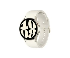 Išmanusis laikrodis Samsung Galaxy Watch 6 LTE, 40 mm, Aukso spalvos korpusas su kreminės spalvos dirželiu