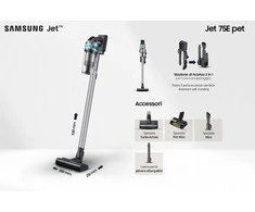 Dulkių Siurblys - Samsung VS20B75AGR1 Be Maišo, Juodas, Mėtų Spalvos