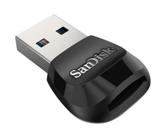 „SanDisk USB 3.0 Micro SD“ / „Micro SDHC“ / „Micro SDXC“ UHS-I skaitytuvas / rašiklis, palaikantis didesnį perdavimo greitį; EAN: 619659169039
