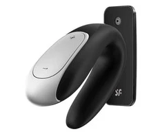 SATISFYER DOUBLE FUN CONNECT APP Juodas