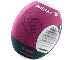 Satisfyer Masturbator Egg – Bubble Egg Masturbator Termoplastinis elastomeras (TPE)