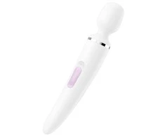 Satisfyer Wand-er Woman baltas/chromas