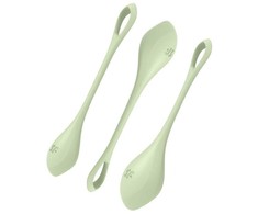 Satisfyer Yoni Power 2 Pelvic Floor Training Set, Silicone, Žalias