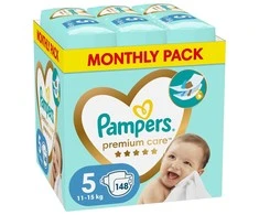 Sauskelnės Pampers Premium Care, 5 dydis, 11–16 kg, 148 vnt.