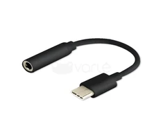 Garso Adapteris - Savio USB 3.1 C į 3.5 mm, Juodas