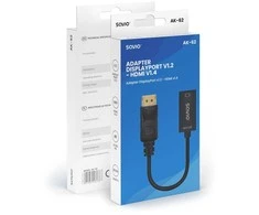 Adapteris Savio DisplayPort (M) v1.2 – HDMI A (F) v1.4, 4K, AK-62
