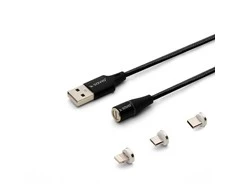 Kompiuterio laidas Savio CL-152, USB-C/Micro USB/Lightning, 1 m