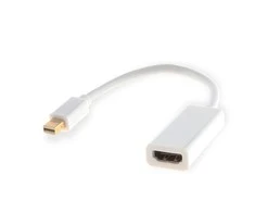 Vaizdo Adapteris - Savio CL-57 Mini DisplayPort į HDMI 0,2 m Baltas