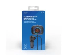 Belaidis Garso Siųstuvas - Savio TR-14 FM Bluetooth 5.0 USB PD 3.0 QuickCharge Juodas