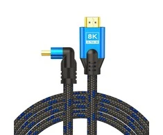 Savio HDMI (M) v2.1 laidas, kampinis, 8K, HDR dinaminis, OFC varis, 5 m, CL-175