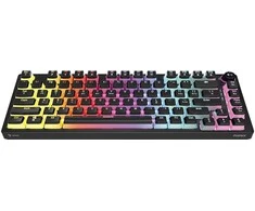 Klaviatūra žaidimams Savio Phenix Gateron Raudona Pro Pudding belaidė mechaninė su pašvietimu juoda