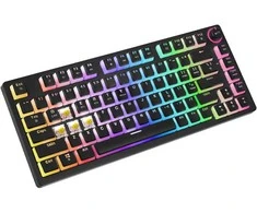 Belaidė mechaninė klaviatūra - SAVIO PHENIX Gateron Geltona Pro Pudding