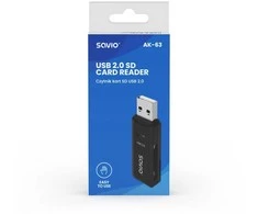 Savio Skaitytuvas kart SD, USB 2.0, 480 Mbps, AK-63