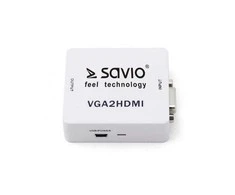 Savio VGA – HDMI Full HD | 1080p 60Hz keitiklis| Adapteriai