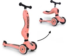 Paspirtukas - balansinis dviratukas Scoot &amp; Ride Highwaykick 1 2in1 Peach 96353