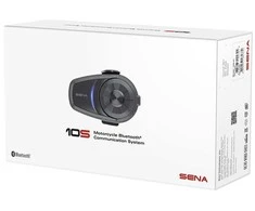 Sena 10S motorcycle intercom 4 channels 1600 m Juodas