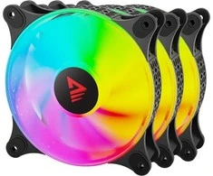 Kompiuterių Ventiliatorių Rinkinys - Savio Blast 3 x 120 mm 3 kontaktų 5 V 4 kontaktų 12 V