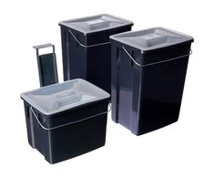 CURVER Rinkinys KOSZY DO SEGREGACJI ŚMIECI 3 vnt. 2x10L+6L