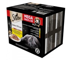 SHEBA tray sauce poultry/vištiena/ kalakutiena - wet cat food - 32x85 g