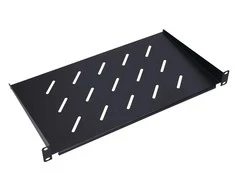 Extralink 1U 350mm Juoda | Lentyna | 19", skirta prie sienos tvirtinamoms spintelėms