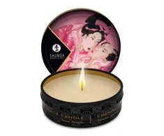 Shunga - Mini masažinė žvakė rožių žiedlapiai 30 ml