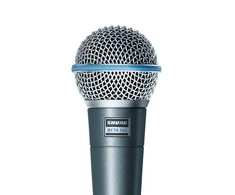 Shure | Vokalinis mikrofonas | BETA 58A | Tamsios pilkos