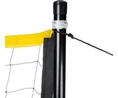 Badmintono tinklas su teleskopiniais stulpais Nils NT310, 600 x 60 cm, visiškai dengiantis dėklas