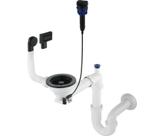 Sifonas granitinėms plautuvėms Deante Space-Saver ZXY_N972, Nero