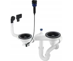 Sifonas granitinėms plautuvėms Deante Space-Saver ZXY_N973, Nero