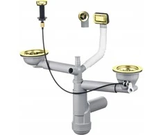 Sifonas plautuvėms Deante Space-Saver Lux ZXY_Z912, Auksinis