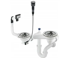 Sifonas granitinėms plautuvėms Deante Space-Saver ZXY_9983, Steel