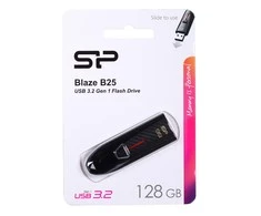 USB Atmintinė - Silicon Power Blaze B25 128 GB Juoda