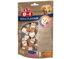 Skanėstas šunims 8in1 Triple Flavor XS, 0.294 kg, 21 vnt.