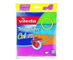 Mikropluošto šluostės VILEDA Color 4vnt.