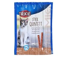 TRIXIE PREMIO Stick Quintett, ėriena-kalakutiena, skanėstas katėms 5x5 g