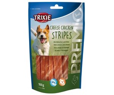TRIXIE Premio Stripes sūrio vištienos juostelės - skanėstas šuniui - 100g