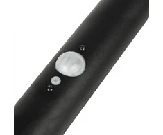 Lubinis šviestuvas Saulės LED lempa su Maclean jutikliu, juoda, IP44, 3 šviesos režimai, Li-ion 18650 baterija 3,7V 1200 mAh, įjungimo jutiklis, MCE465 B