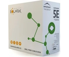 SOLARIX CAT.5E VYTOS POROS KABELIS U/UTP PVC dėžutė 305m