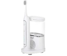 Dantų šepetėlis Adler | 2-in-1 Vanduo Flossing Sonic | AD 2180w | Įkraunamas | Suaugusiems | Šepetėlių skaičius galvutės įeina 2 | Number of teeth brushing modes 1 | Baltas