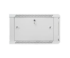 Spintelė rakinama, vienos sekcijos Lanberg WF01-6406-10S (6U, 368mm / 600mm / 450 mm, pakabinama, Stiklas, 19', pilka spalva)