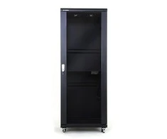 ALAN Q Lantec SS-32U-600-800-01-C 32U 600x800 spintelė, stiklinės priekinės durys, juoda