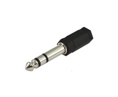 SOUND STATION QUALITY (SSQ) Garso stoties kokybė (ssq) SSQ HA1 SS-1820 Adapteris Stereo 3,5 mm lizdas - Stereo 6,3 mm lizdas Juodas
