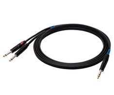 SOUND STATION QUALITY (SSQ) Garso stoties kokybė (ssq) SSQ JSJM1 SS-1452 Kabelis su stereo jungtimi - 2 mono jungtimis, 1 m Juodas