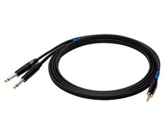 SOUND STATION QUALITY (SSQ) SSQ MIJM3 SS-1815 Cable Jack Stereo 3,5 mm - 2x Jack Mono 6,3 mm 3 m Juodas