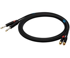 SOUND STATION QUALITY (SSQ) Garso stoties kokybė (ssq) SSQ RCAJM5 - Kabelis 2x RCA - 2x Jack Mono 6,3 mm 3 m Juodas