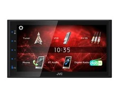 Automagnetola JVC, KW-M27DBT 2-DIN AV grotuvas su 6.8" ekranu, Bluetooth