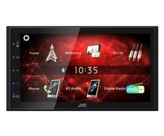 Automagnetola JVC, KW-M27DBT 2-DIN AV grotuvas su 6.8" ekranu, Bluetooth